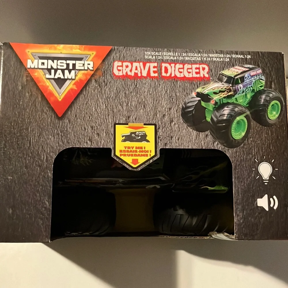 Grave Digger Green‎ and Black Toy Monster Truck